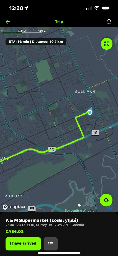 Driver app screenshot 3
