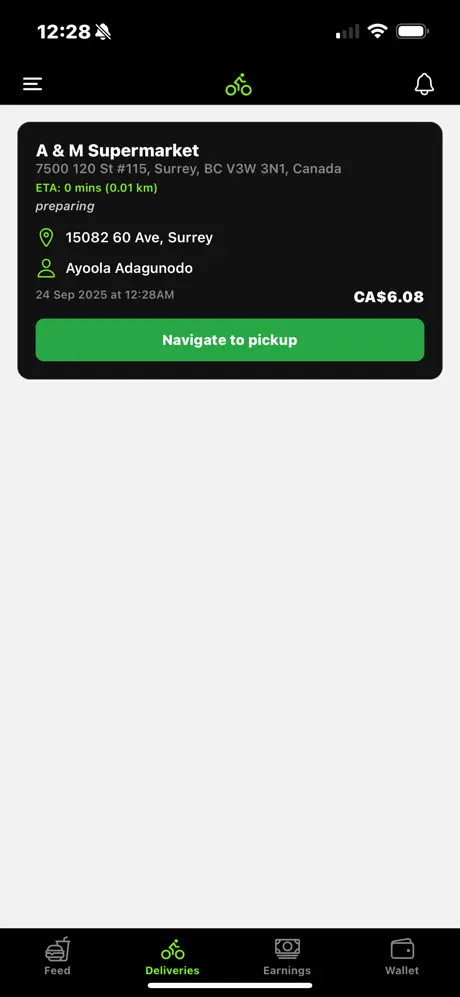 Driver app screenshot 2
